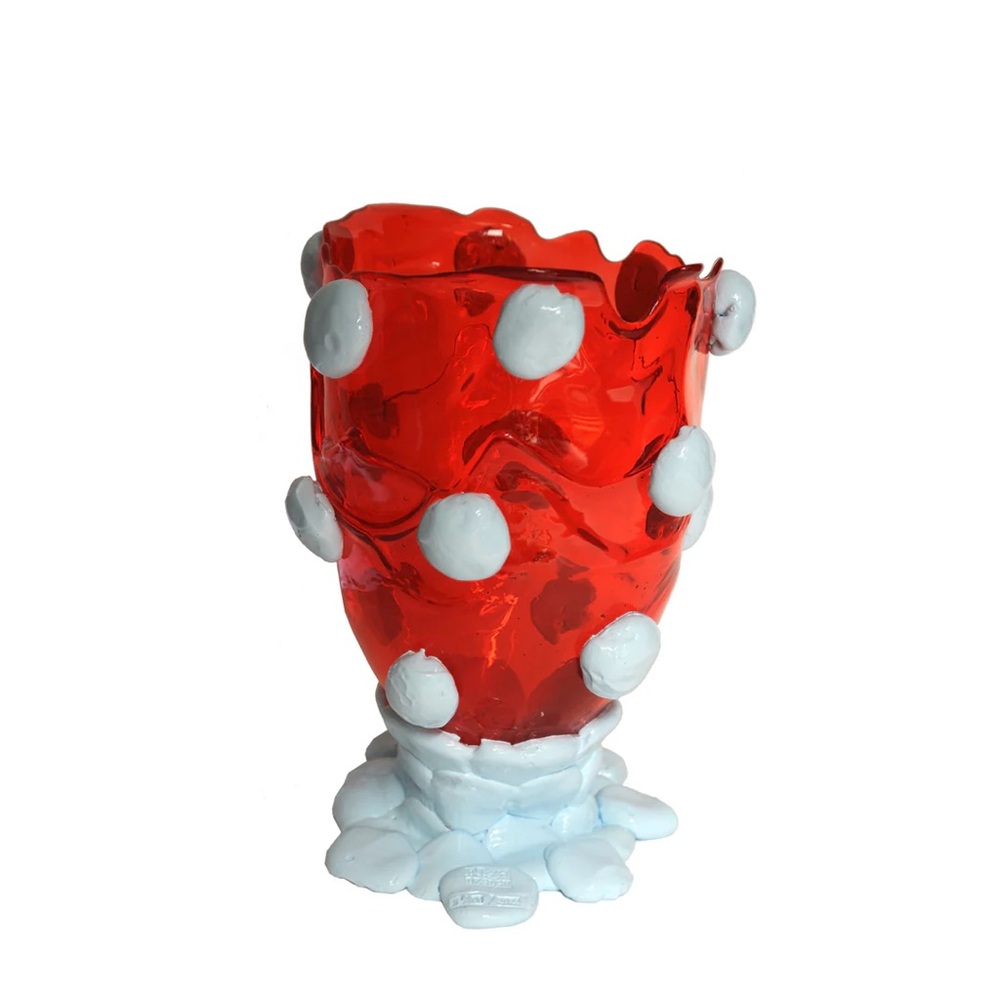 Gaetano Pesce red and blue large nugget vase